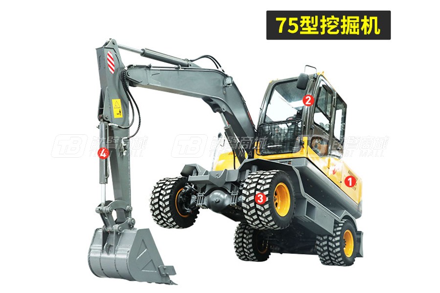 岳工YGW-75輪式挖掘機