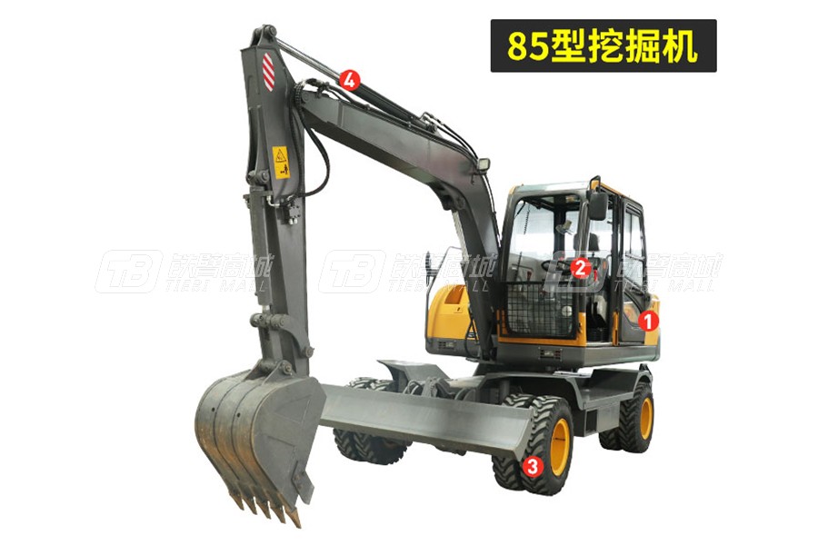 岳工YGW-85輪式挖掘機