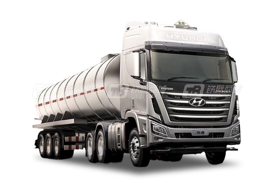 現(xiàn)代商用車創(chuàng)虎 6x4 480馬力 危險(xiǎn)品運(yùn)輸牽引車