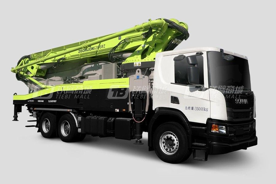 中聯重科ZLJ5350THBSF 52X-6RZ三橋52M斯堪尼亞國六泵車