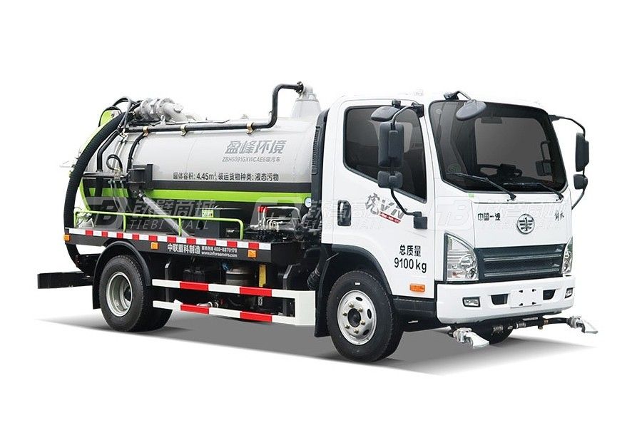 盈峰環境ZBH5091GXWCAE6（9噸）自吸式廢液噴灑車