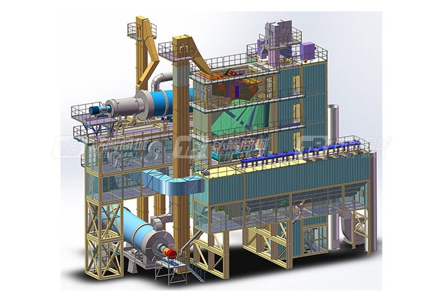 山推建友LB4000-5R瀝青混合料攪拌站