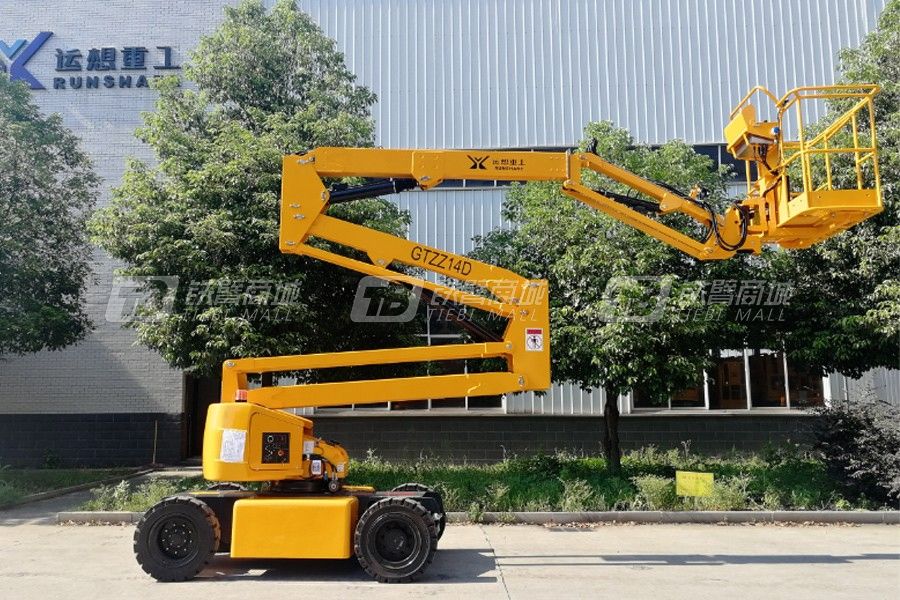 運想重工GTZZ10D/GTZZ12AD電動曲臂式高空作業平臺