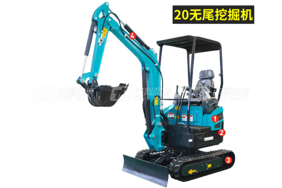 岳工YGW-20無尾小型挖掘機